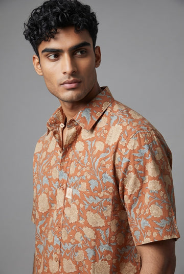 Orange Buta Print