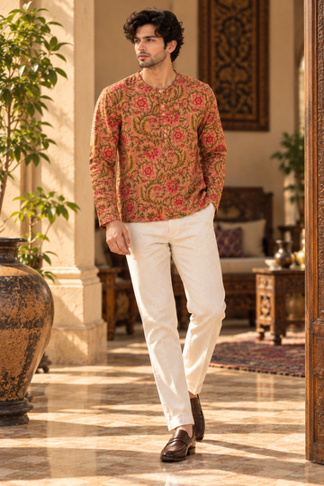 Gulbahaar – Handcrafted Floral Printed Kurta